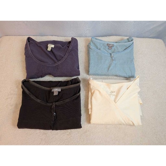 J. Jill Sweaters - J. Jill Lot of 4 Tops Women's Large Henley V-Neck Stretch Casual